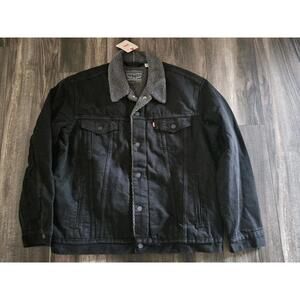Levi's Men's Original Sherpa Trucker Jacket Black Size Small NWT